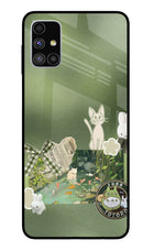 Aesthetic anime Samsung M51 Glass Case