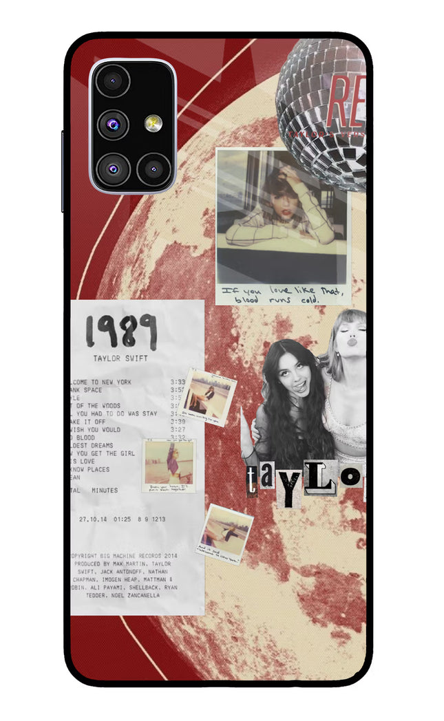 Taylor Swift Samsung M51 Glass Case
