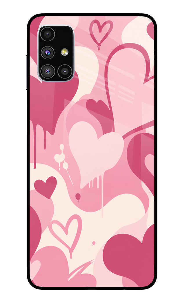Hearty case Samsung M51 Glass Case