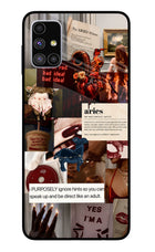 Zodiac Aries Samsung M51 Glass Case