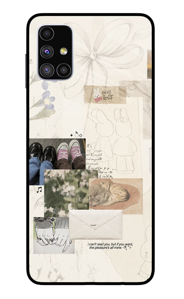 Soft Aesthetic Samsung M51 Glass Case