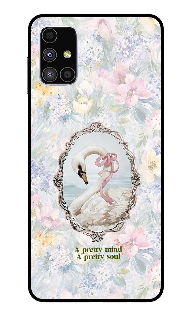 Pretty Mind Pretty Soul Samsung M51 Glass Case