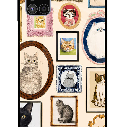 Mirror Cats Samsung M51 Glass Case