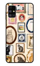 Mirror Cats Samsung M51 Glass Case