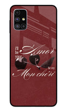 Velvet Cherry Samsung M51 Glass Case