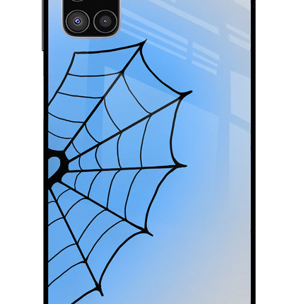 Blue Web Samsung M51 Glass Case