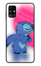 Stitch Hug Samsung M51 Glass Case