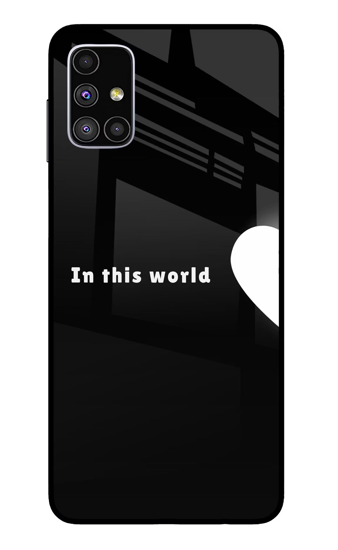 This World Samsung M51 Glass Case