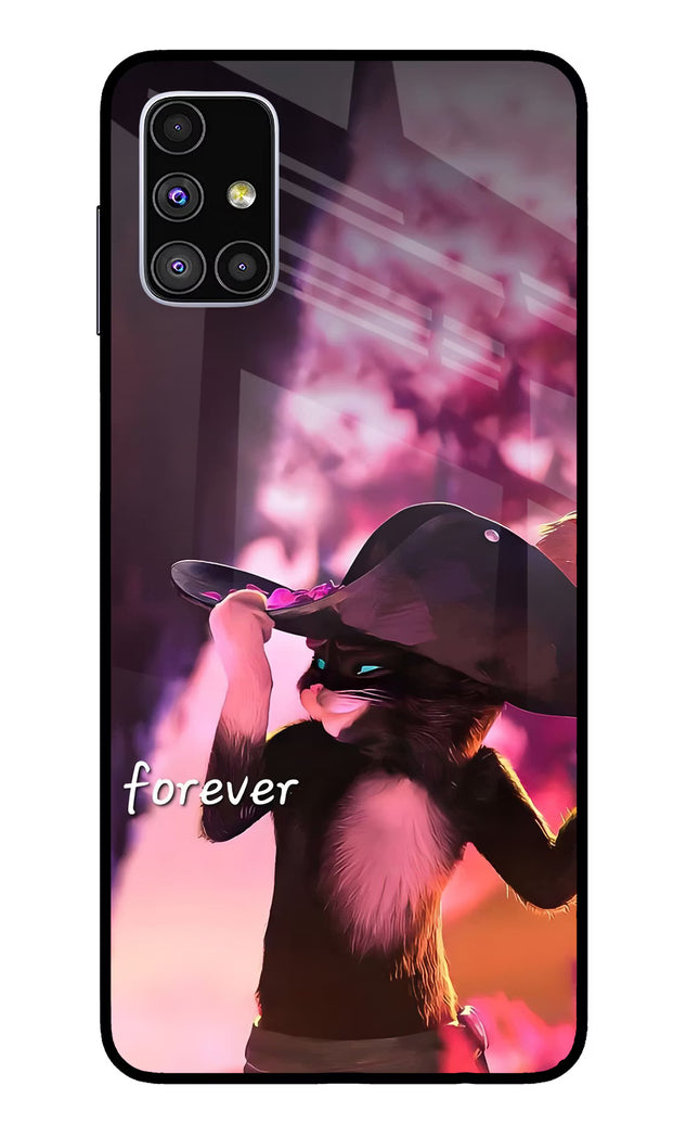 Forever Cat Samsung M51 Glass Case