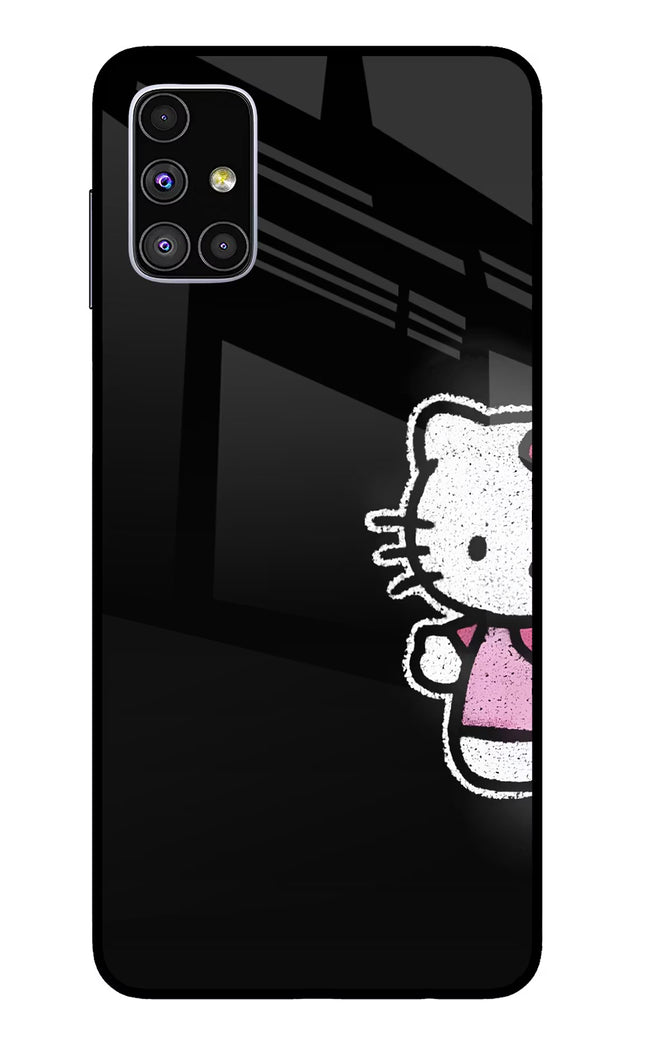 Kitty Charm Samsung M51 Glass Case