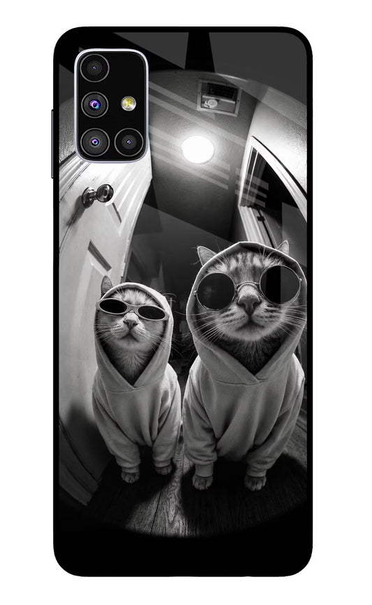 Hood Cats Samsung M51 Glass Case