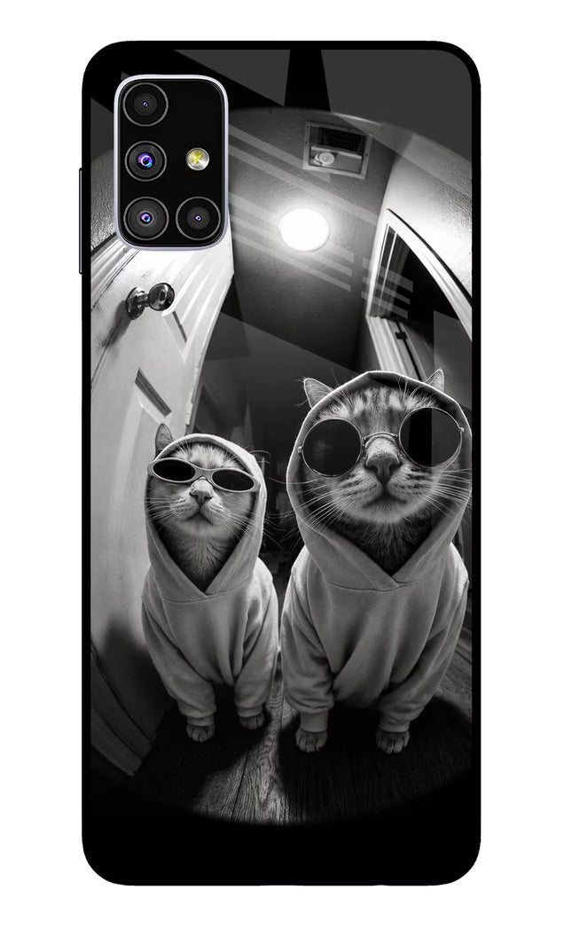 Hood Cats Samsung M51 Glass Case