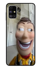 Side Eye Woody Samsung M51 Glass Case