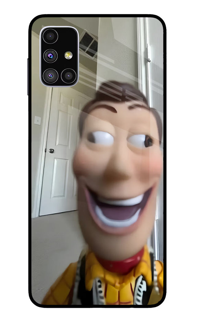 Side Eye Woody Samsung M51 Glass Case