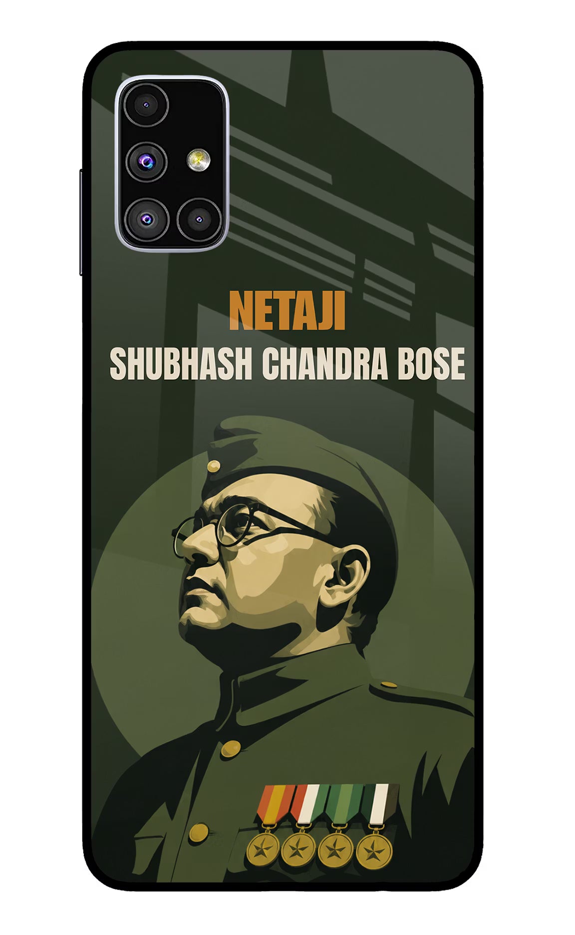 Netaji Legacy Samsung M51 Glass Case