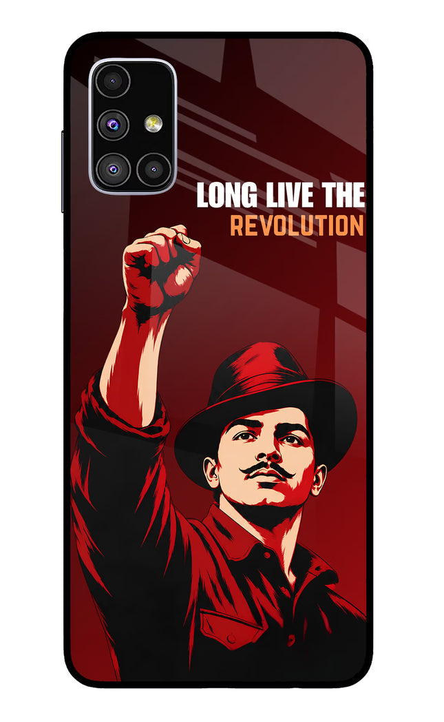 Bhagat Singh Revolution Samsung M51 Glass Case