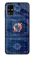 Koi Blue Samsung M51 Glass Case