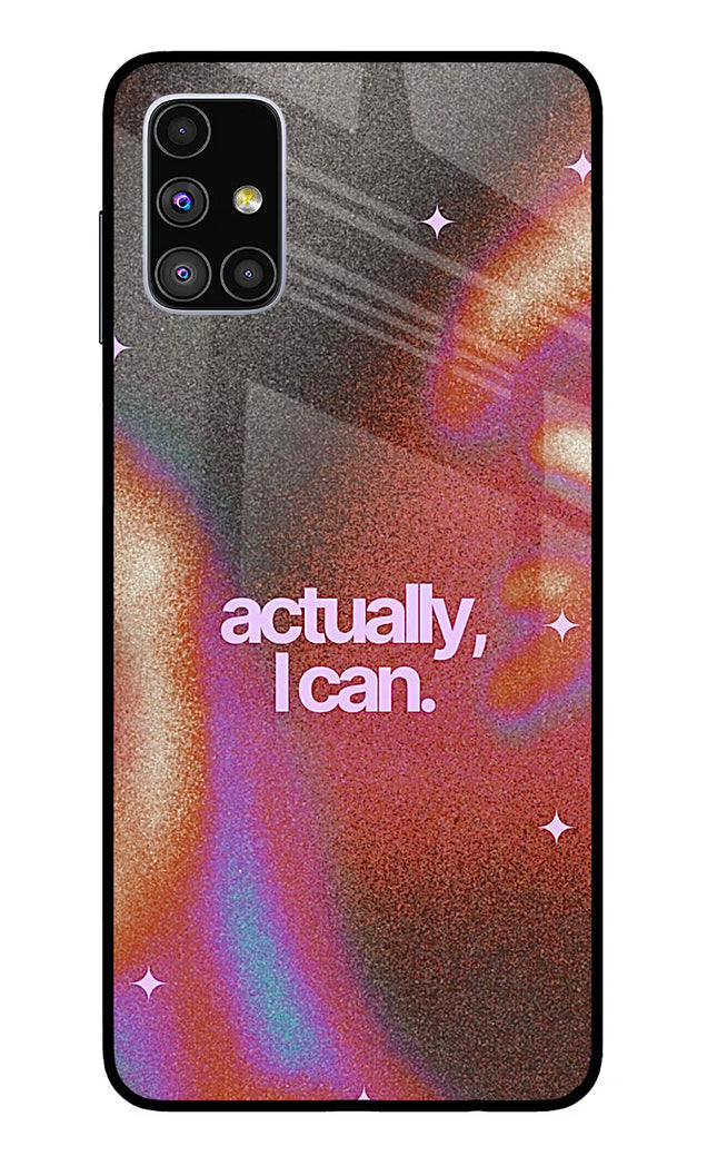 Pink Aura Samsung M51 Glass Case