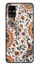 White Mayura Samsung M51 Glass Case