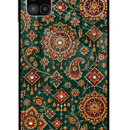 Green Pataka Samsung M51 Glass Case
