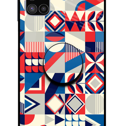 Colorful Pattern Samsung M51 Glass Case