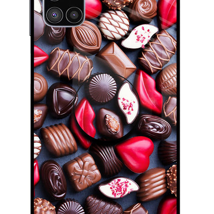 Chocolates Samsung M51 Glass Case