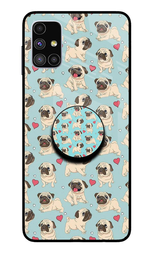 Pug Dog Samsung M51 Glass Case