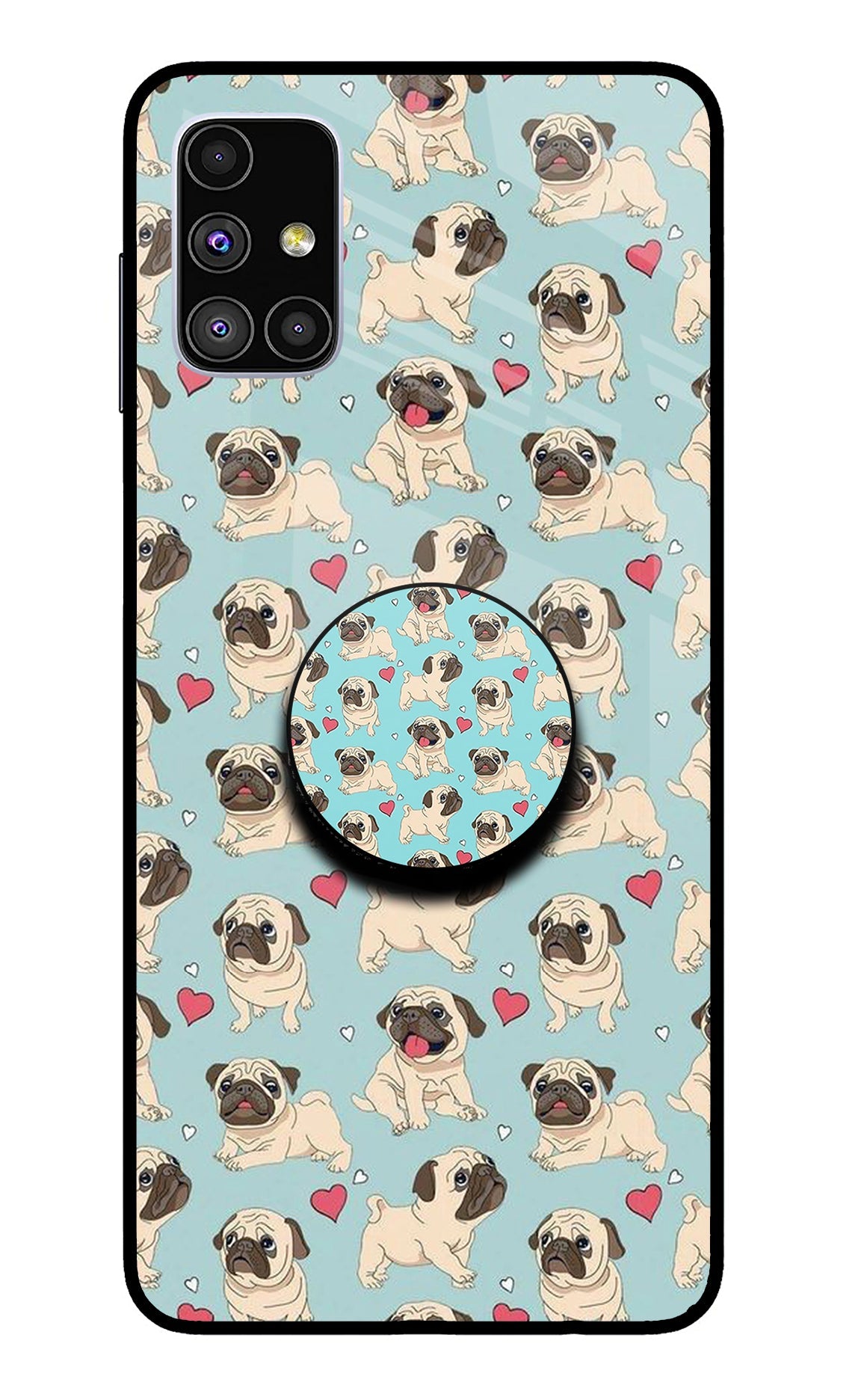 Pug Dog Samsung M51 Pop Case