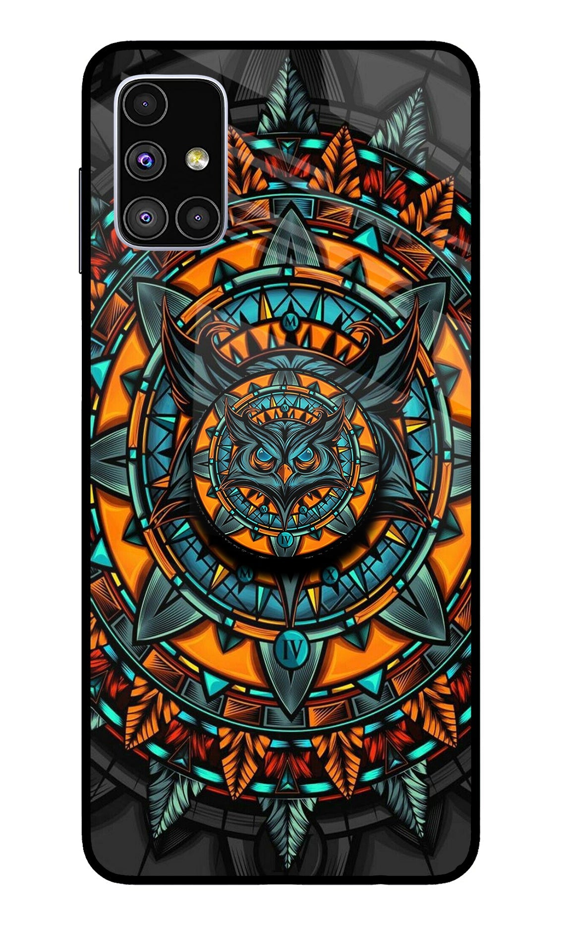 Angry Owl Samsung M51 Glass Case