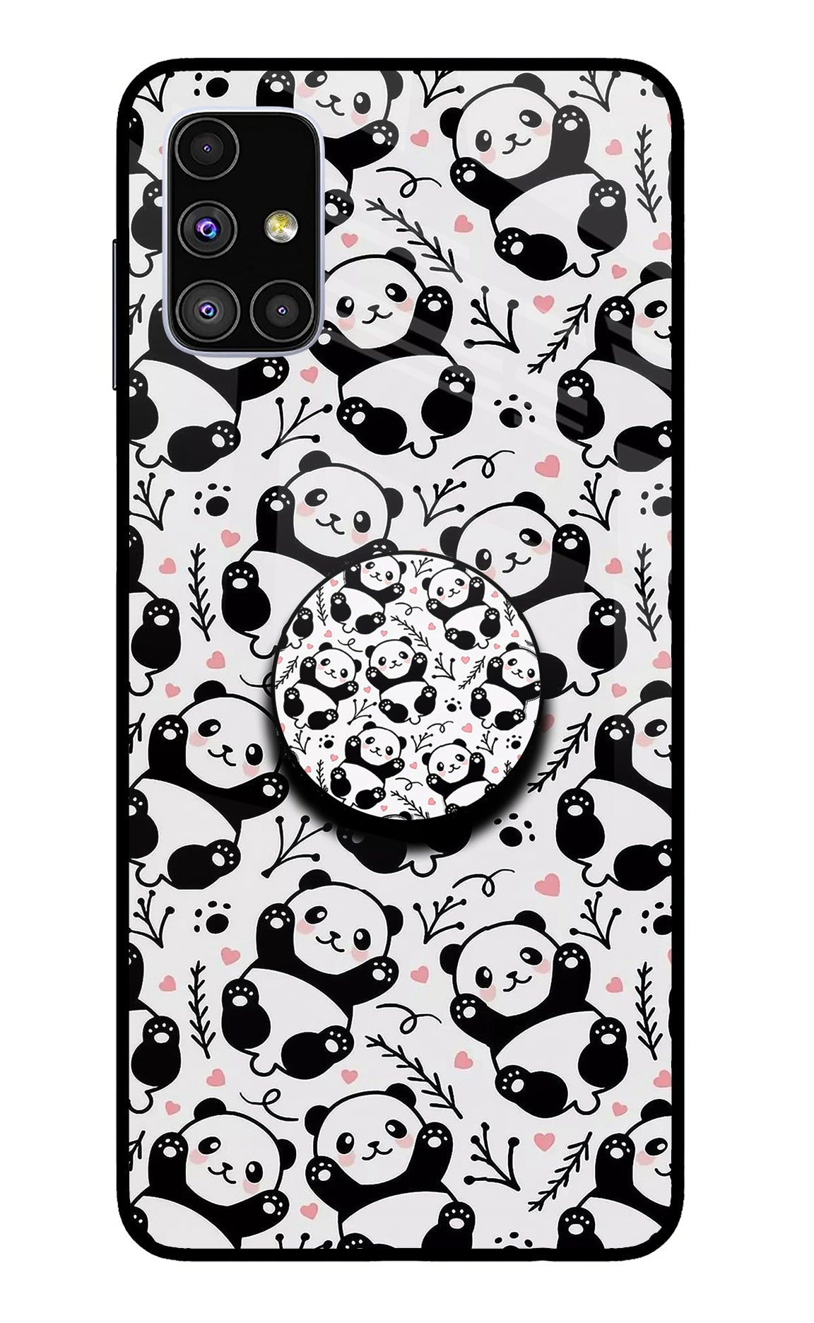 Cute Panda Samsung M51 Pop Case