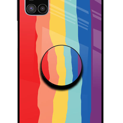 Rainbow Samsung M51 Glass Case