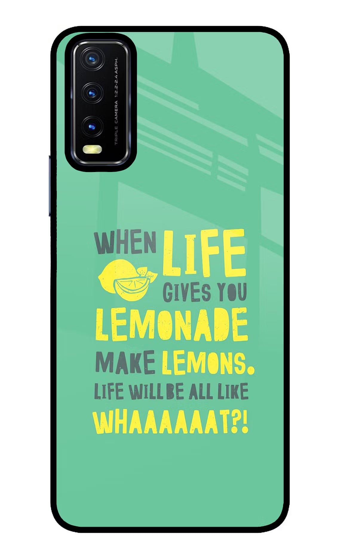 Quote Vivo Y20/Y20i Glass Case Back Cover by Casekaro