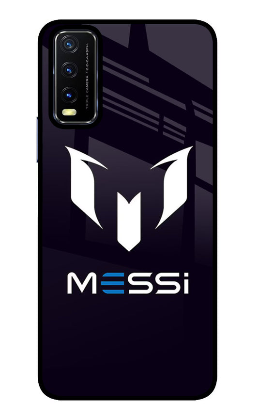 Messi Logo Vivo Y20/Y20i Glass Case
