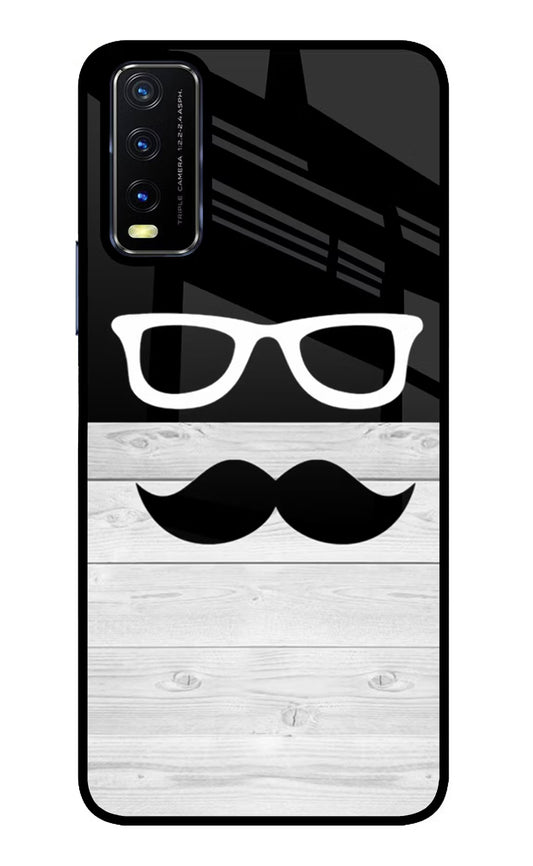 Mustache Vivo Y20/Y20i Glass Case