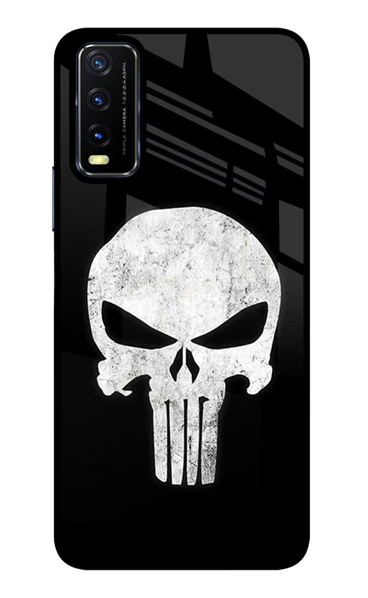 Punisher Skull Vivo Y20/Y20i Glass Case