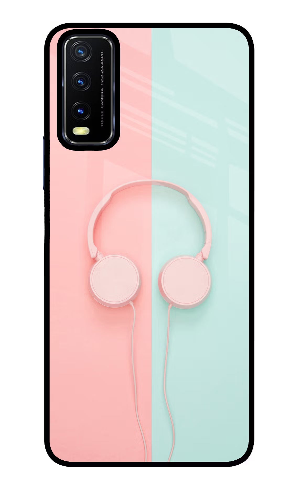Music Lover Vivo Y20/Y20i Glass Case Back Cover by Casekaro