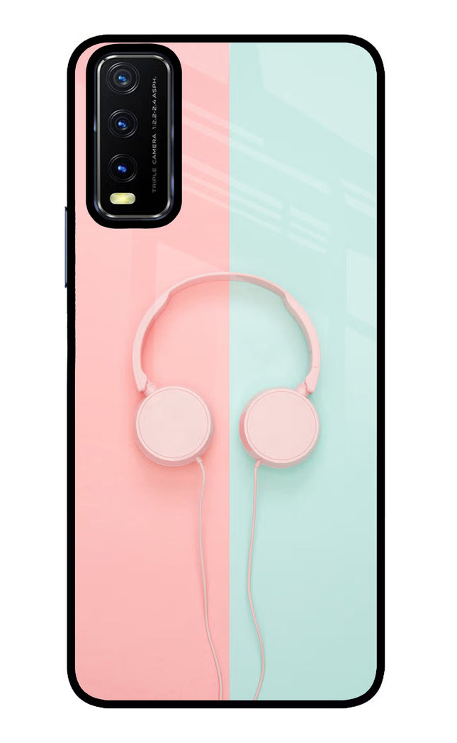 Music Lover Vivo Y20/Y20i Glass Case Back Cover by Casekaro