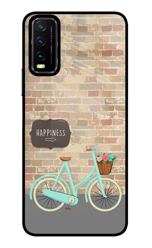 Happiness Artwork Vivo Y20/Y20i Glass Case