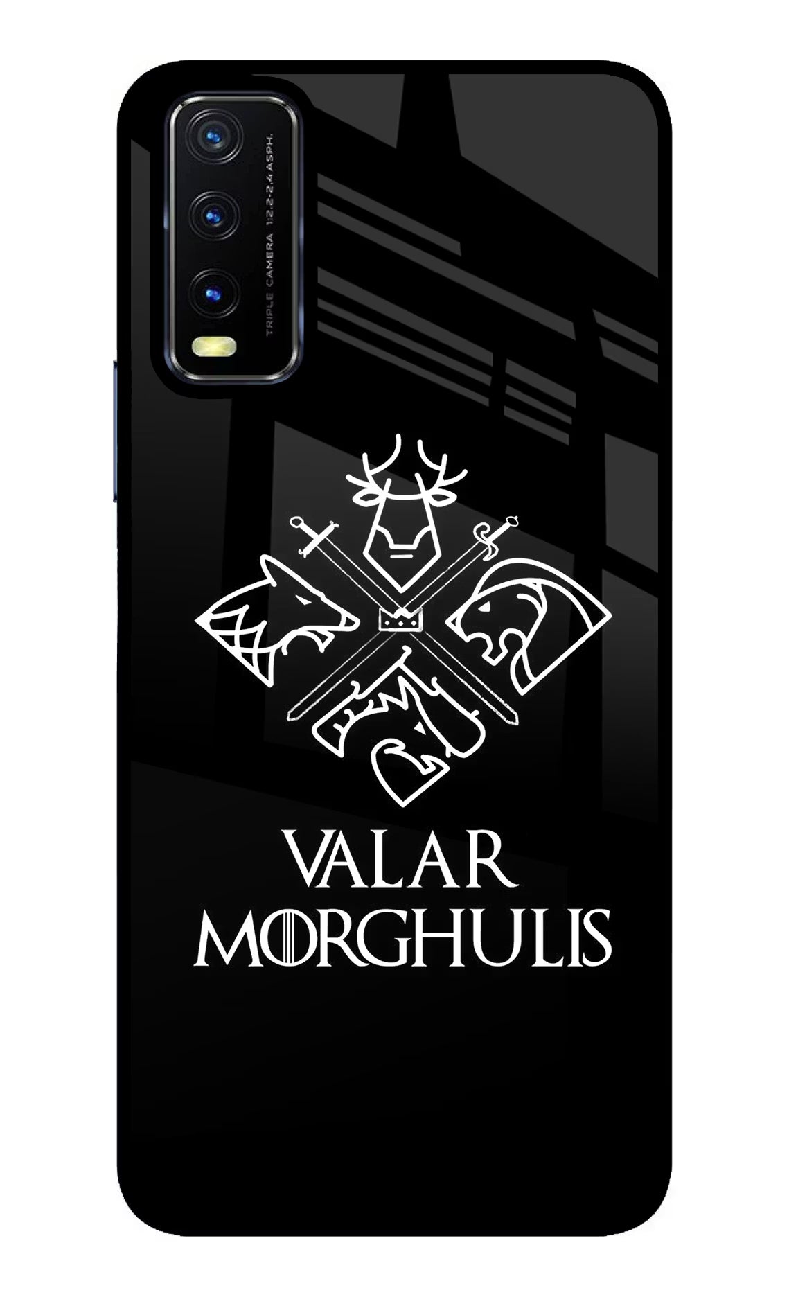Valar Morghulis | Game Of Thrones Vivo Y20/Y20i Glass Case Back Cover by Casekaro