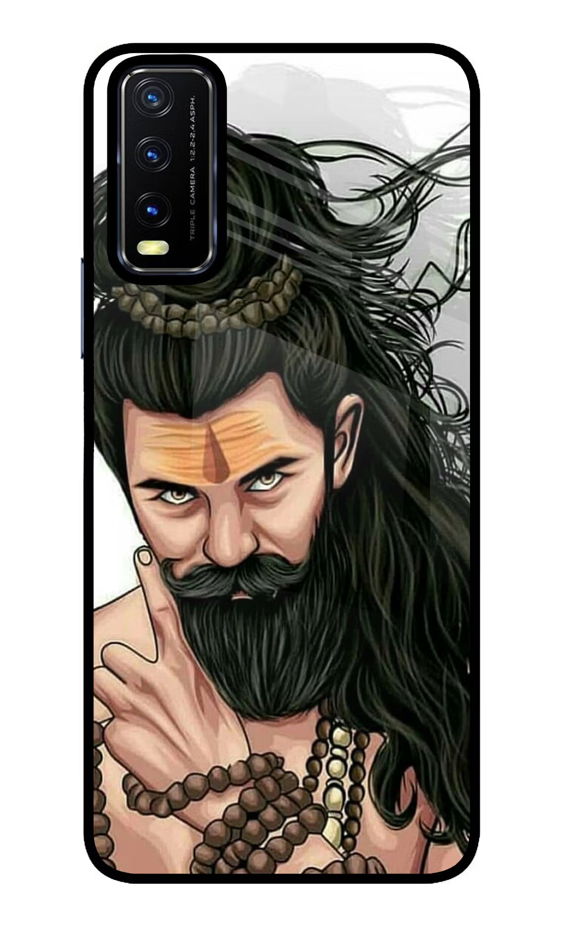Mahadev Vivo Y20/Y20i Glass Case Back Cover by Casekaro