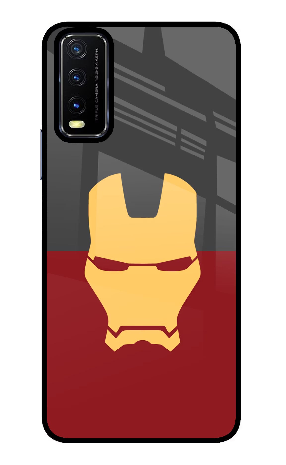 Ironman Vivo Y20/Y20i Glass Case Back Cover by Casekaro