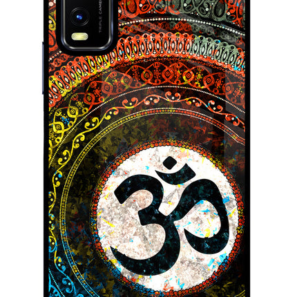 Om Cultural Vivo Y20/Y20i Glass Case Back Cover by Casekaro