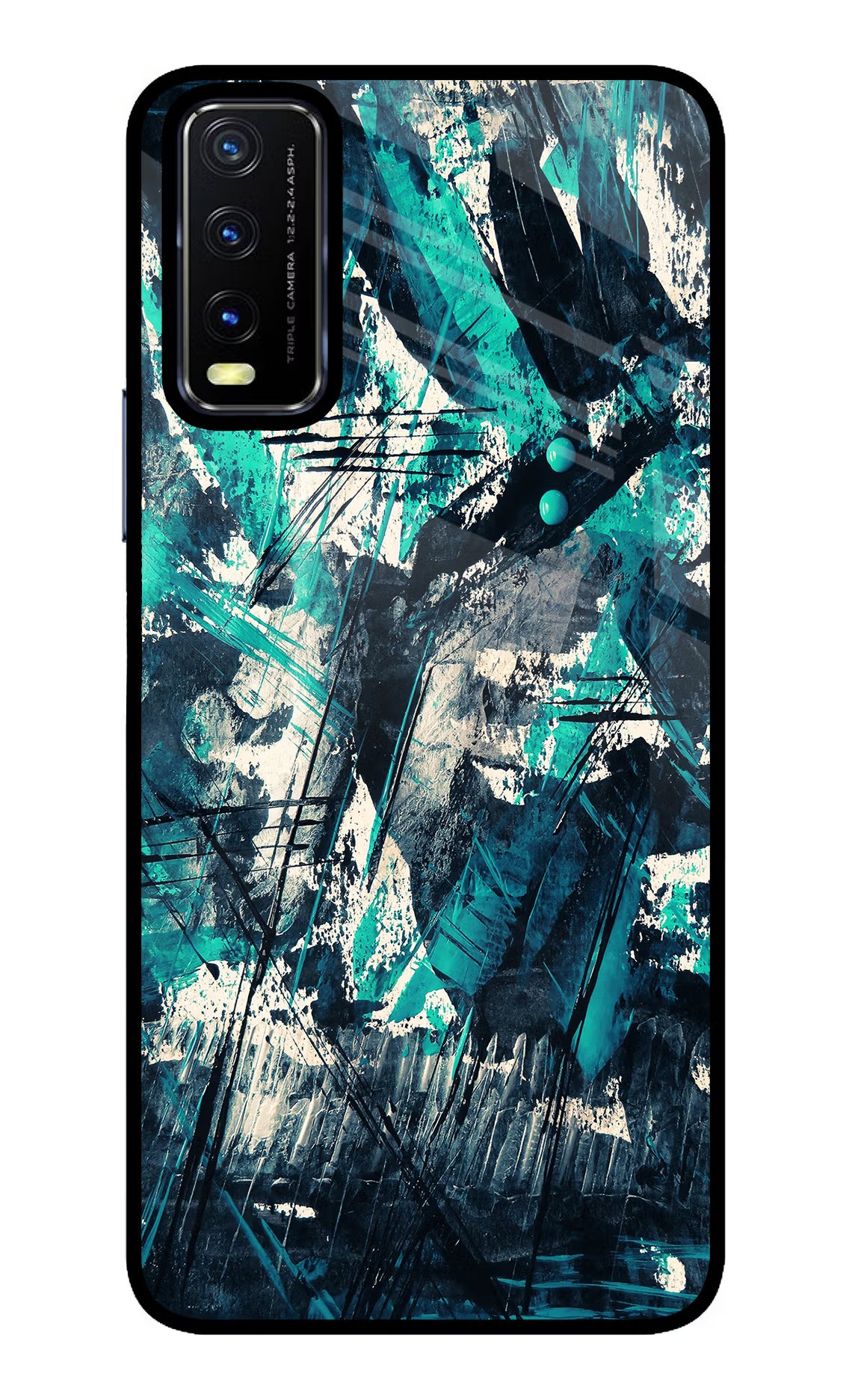 Artwork Vivo Y20/Y20i Glass Case Back Cover by Casekaro