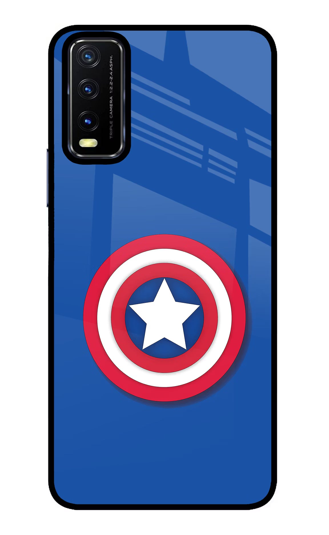 Shield Vivo Y20/Y20i Glass Case Back Cover by Casekaro