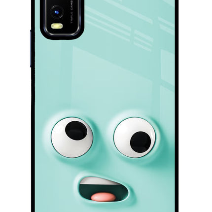 Funny Cartoon Vivo Y20/Y20i Glass Case Back Cover by Casekaro