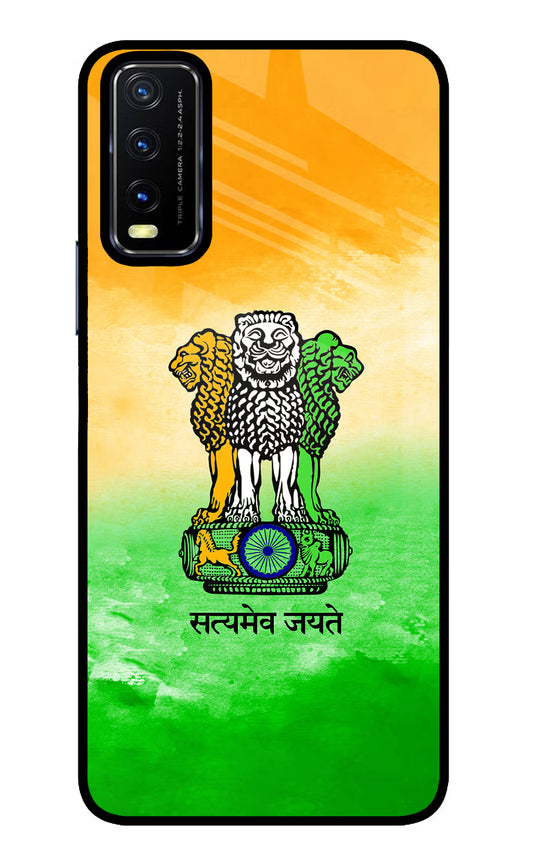 Satyamev Jayate Flag Vivo Y20/Y20i Glass Case