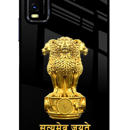 Satyamev Jayate Golden Vivo Y20/Y20i Glass Case