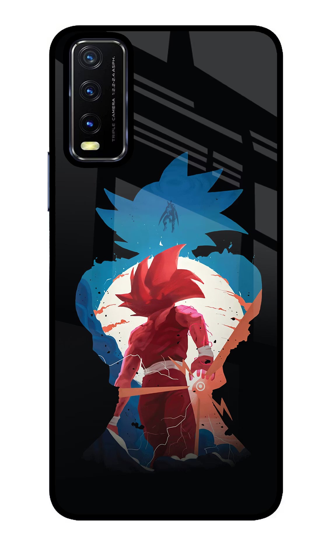 Goku Vivo Y20/Y20i Glass Case Back Cover by Casekaro
