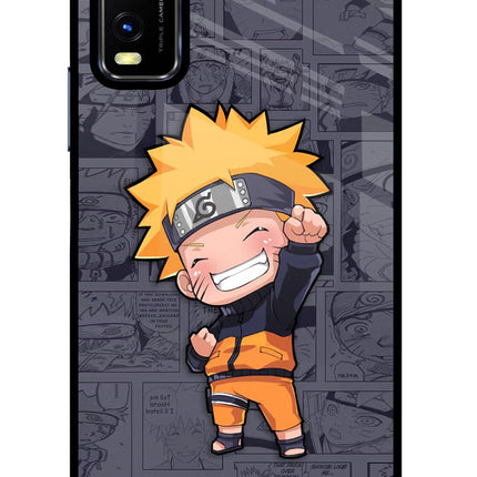 Chota Naruto Vivo Y20/Y20i Glass Case Back Cover by Casekaro