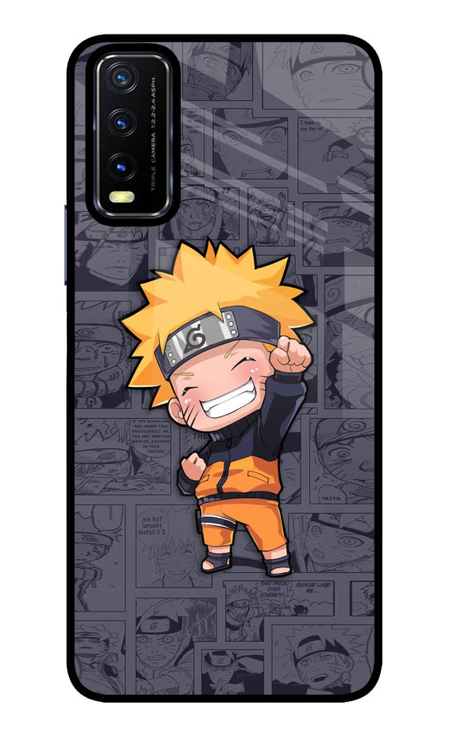 Chota Naruto Vivo Y20/Y20i Glass Case Back Cover by Casekaro